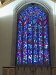 Cathedral of the Rockies. Glas-in-lood raam. Way of salvation window.