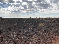Craters of the Moon landschap.