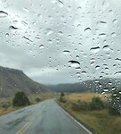 De hele dag regen.