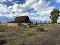 Hier hebben vroeger de mormonen gewoond in Teton park.