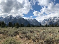 Uitzicht op Teton Range.