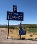 Binnenkomst Idaho.
