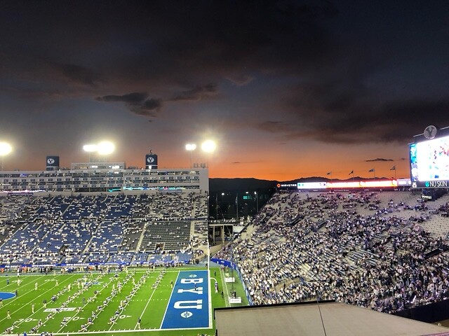 Het stadion in Provo.