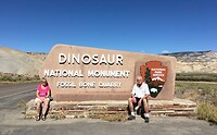 Ingang Dinosaur National Monument.