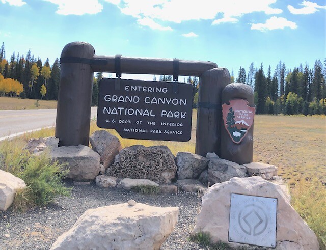 Ingang van de Grand Canyon.