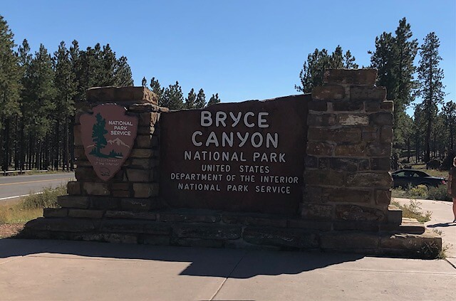 Ingang Bryce Canyon National Park.