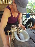 Cacao bonen malen