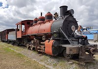 Locomotief in Riobamba