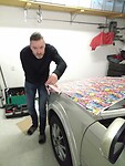 Stickers plakken (wrappen is een groot woord)