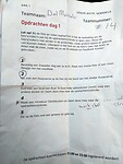 De opdrachten voor zondag 25 januari