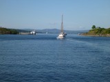 Passing the islands in the Oslo fjord