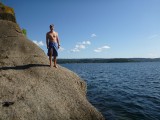Our swimming spot on Langøya