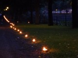 Å-draget festival in Gävle - lights along the river