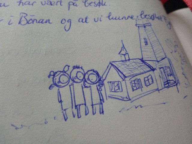 :-) visiting Bönan lighthouse