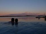 Warming up in the swimmingpool (Mariehamn)