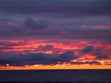 Sunset on the ferry to St Petersburg