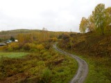 A desolated street in the middle of nowhere