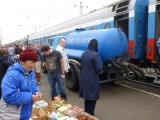 Food on the one side....sewage-tank on the other....