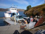 The ferry to Port Baikal on the other side of the lake