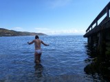 Swimming!!! We had to try! We were astonished how warm it was, must have been 15 degrees!