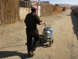 Water on its way home....100l max at a time