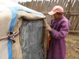 entrance should be kept free of any cloth :)
