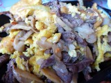 Mongolian Food with meat (sheep, goat, horse,...) contains a whole lot of fat!!