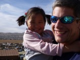 Saying goodbye to Mungulun - Begzsuren's youngest daughter
