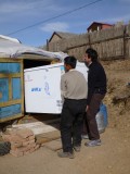 Moving the freezer out :-) it just fitted!!