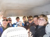 Our MINI!!! Bus to the Great Wall with our travel fellas :)