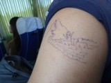 Tattoo Trial made by Marjolein due to Boredom on the way home :)