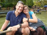 Paddling on a pond in Chengdu.... fun