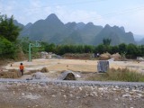 Drying Rice on the Basketball court :) why not..