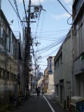 and walking to our hostel.....