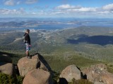 View to the East across Hobart - lovely little town