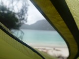 And then watched the rain from the inside of our tent :))