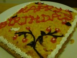 First cake we baked since we left!!! - wasnt too bad :)