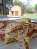 Lovely Cheese and Tomato Sandwich from the BBQ ;00 namnam