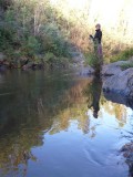 Mar trying to scare the shit out of the fish :))