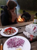Diner at the campfire - nice!!