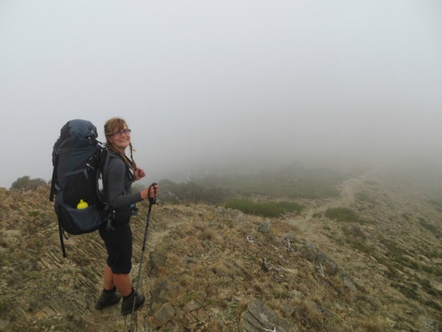 Fog was our companion on the way to the second highest mountain in Victoria