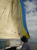 Got the spinnaker out and had good fun :))