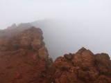 We are on top at the edge of the crater.... which is pretty steep :))