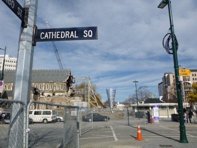 This is the cathedral square,...5 years ago it looked very different....