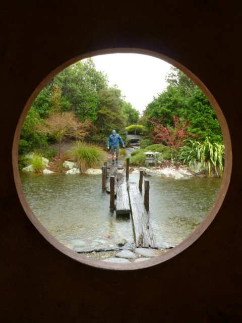 Japanese garden is probably more inviting for a stroll then in the rain :) - so much about sunny Nel