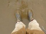 It was a litte muddy :DD well after 5 days of rain no surprise :)