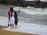 We arrived in Sri Lanka at Negombo Beach...