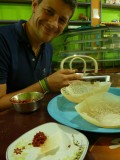 Hoppers.... lekker!!! Local speciality apparently thin riceflour something :)