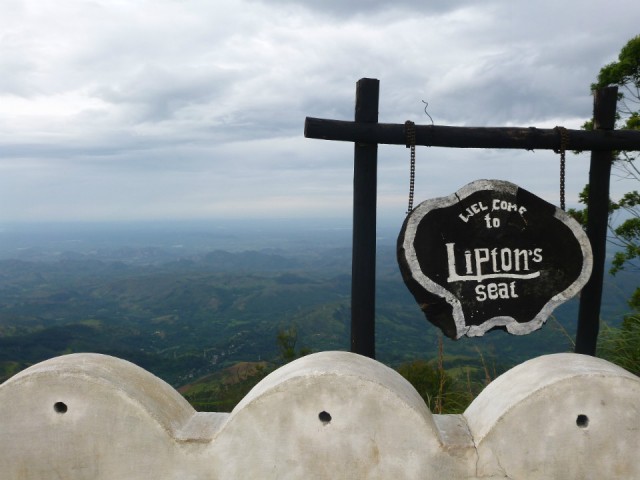 Liptons Seat here is where Sir Lipton (from the Tea) pondered at his emperium after work ...