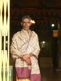 The "guru" at the Hindu temple...